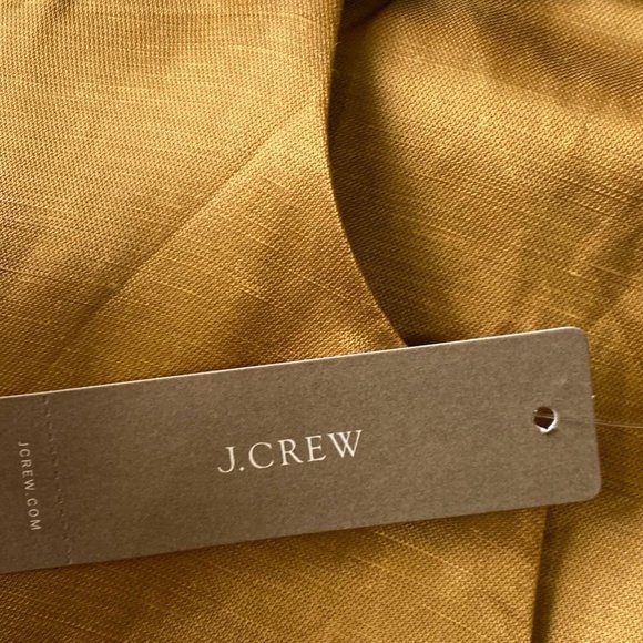 J.CREW Gold Linen and Cupro Blend Dress NWT - Picture 8 of 8